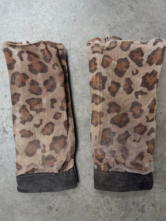 Used FlyFree Fly Boots - Cream-Copper/Brown Cheetah