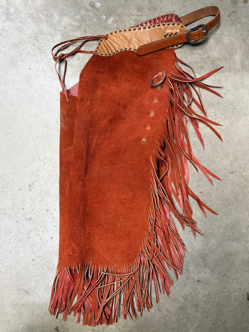 Load image into Gallery viewer, Used Oliver Saddle Shop Chinks - Made in Amarillo, TX
