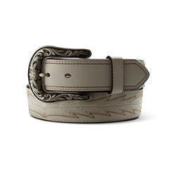 Ariat 1-1/2 Womens Embroidered Boot Stitched Belt - Casanova White