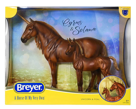 Breyer Cyrus & Solana: Unicorn Stallion & Foal