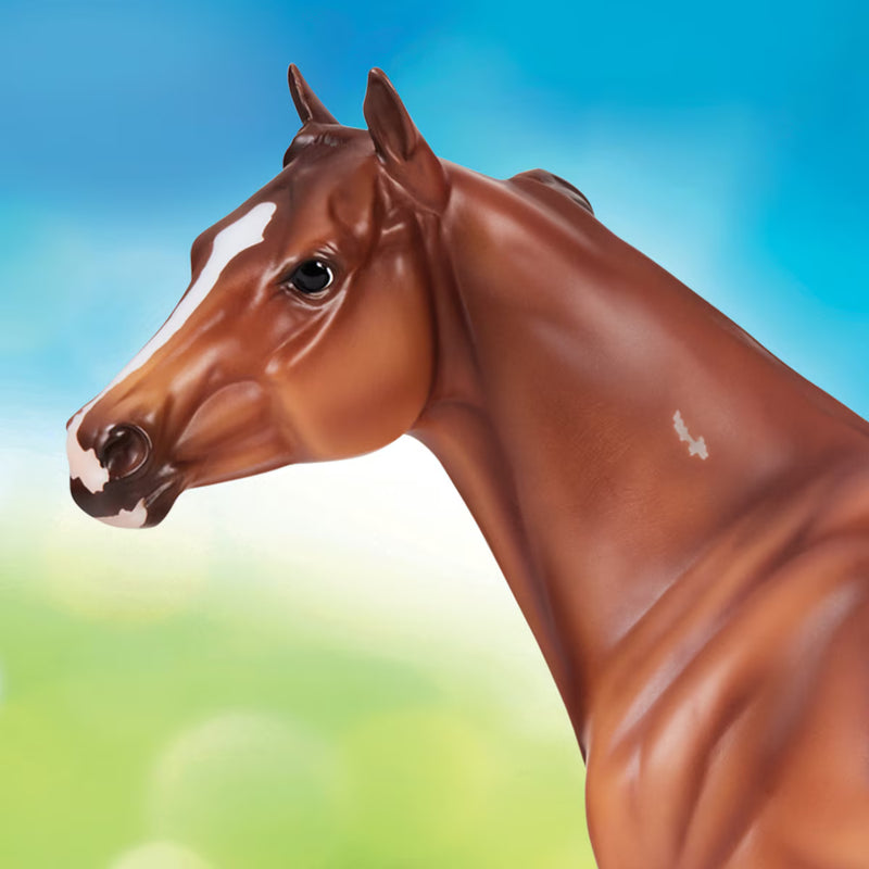 Load image into Gallery viewer, Breyer Apollitical Jess QH Racehorse
