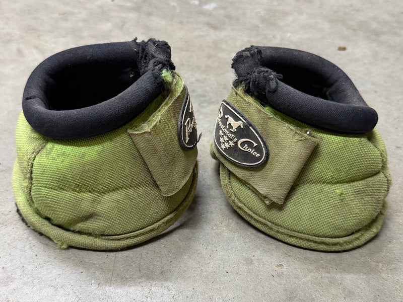 Load image into Gallery viewer, Used PC Ballistic Bell Boots - Lime Green
