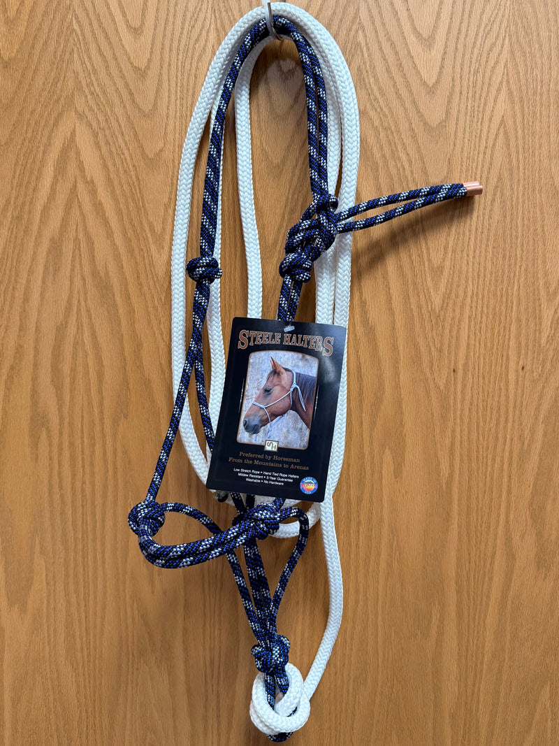 Load image into Gallery viewer, Steele Rope Halter with 12' Lead - Yearling
