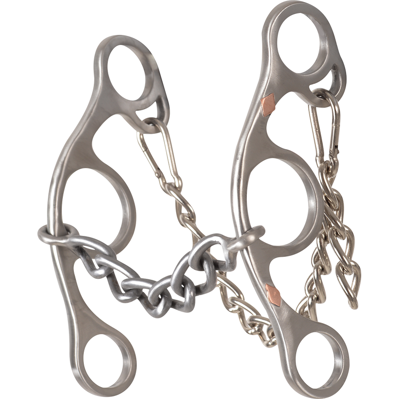 Load image into Gallery viewer, Classic Equine Sherry Cervi Stainless Steel Diamond Short Shank Chain Bit
