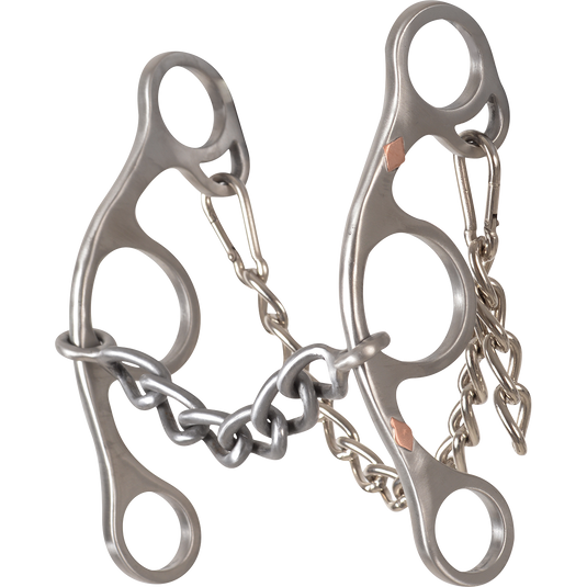 Classic Equine Sherry Cervi Stainless Steel Diamond Short Shank Chain Bit
