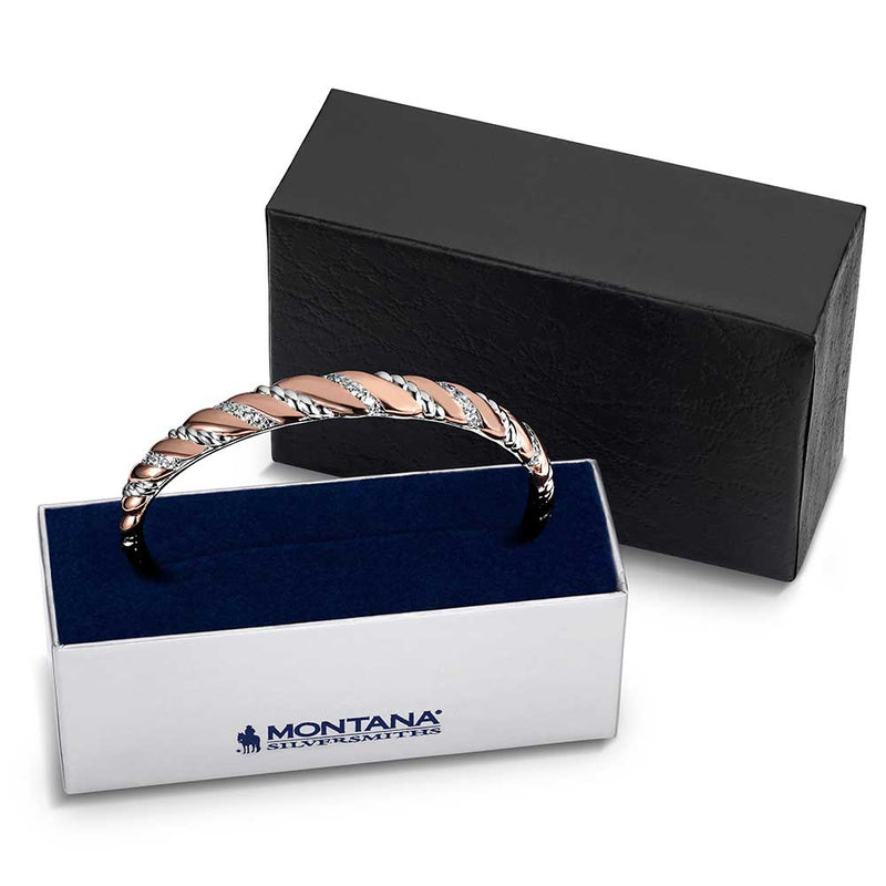 Load image into Gallery viewer, Montana Silversmith's Draped in Light Crystal Cuff Bracelet
