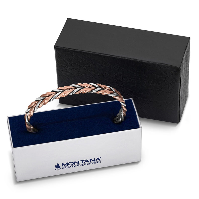 Load image into Gallery viewer, Montana Silversmith's Wheatline Magnetic Cuff Bracelet
