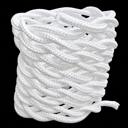 Braided Nylon Horn Wrap - White