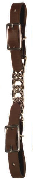 Berlin Beta Biothane Twisted Chain Curb Strap - 5/8