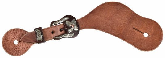 Berlin Brown Iron Buckle Contour Spur Straps