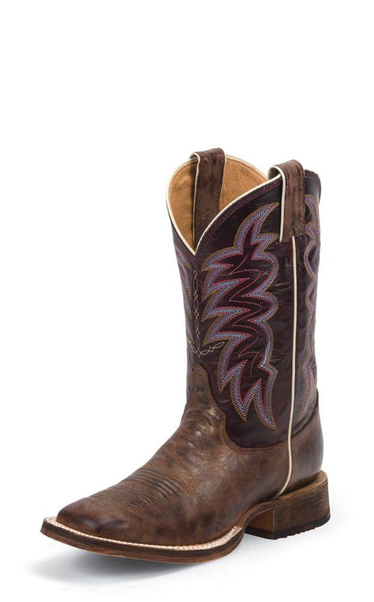 Justin Yancey Bent Rail Boot - Purple Torino