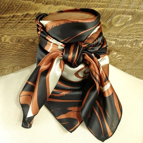 Load image into Gallery viewer, Heavy Weight Charmeuse Paisley &amp; Print Wild Rag - 36"x36"
