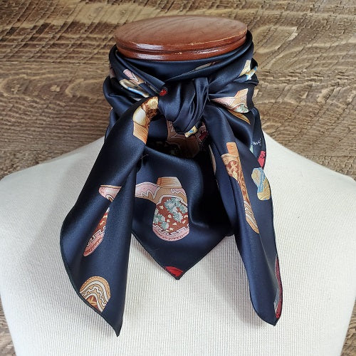 Heavy Weight Charmeuse Paisley & Print Wild Rag - 36"x36"