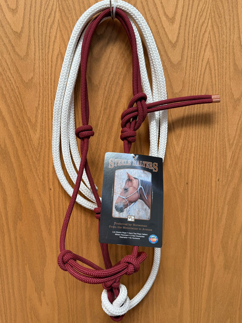 Load image into Gallery viewer, Steele Rope Halter with 10' Lead - Weanling
