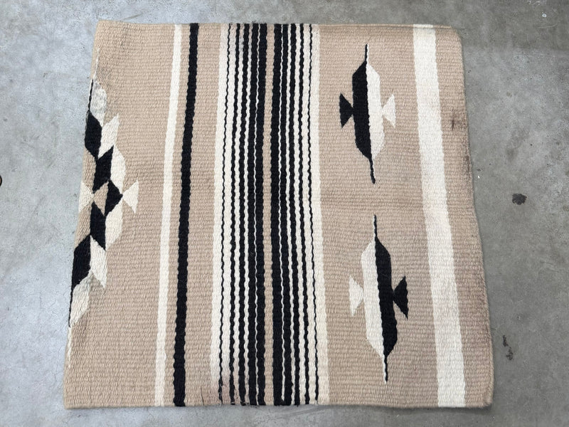 Load image into Gallery viewer, Used (NEW) Mayatex Saddle Blanket #44321 - Tan/Black/White
