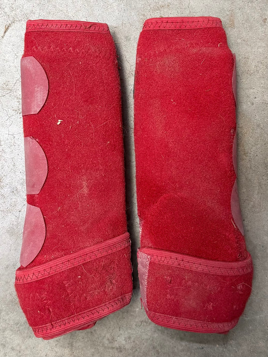 Used Synergy Guardian Protective Boots - Red - Front - Medium