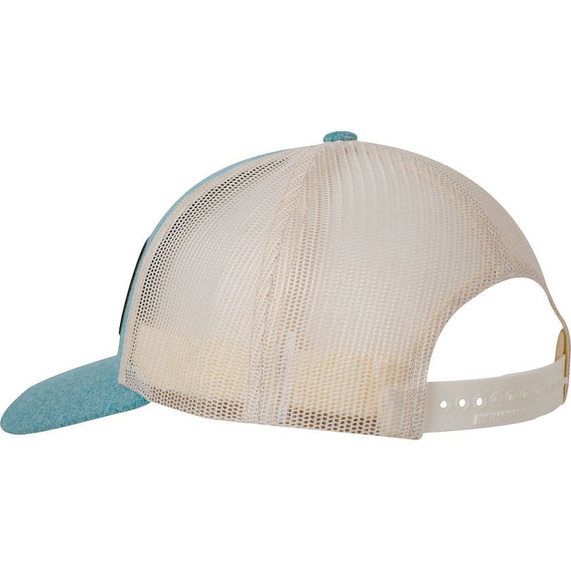 Load image into Gallery viewer, Classic Equine Faux Bolsa Leather Patch Ball Cap - Teal Heather/Birch
