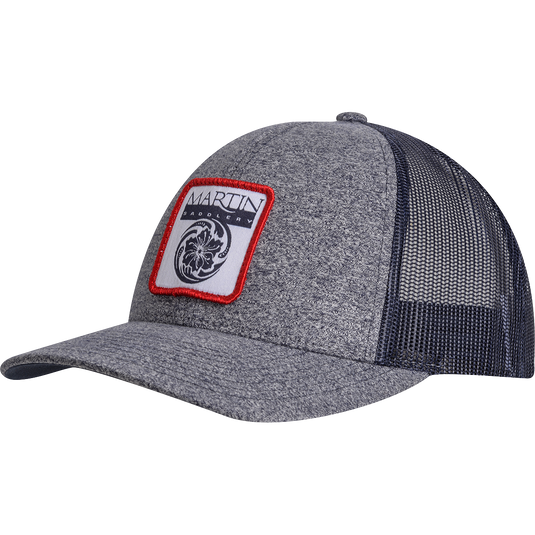 Martin Saddlery Square Patch Logo Ball Cap – Navy Heather/Navy
