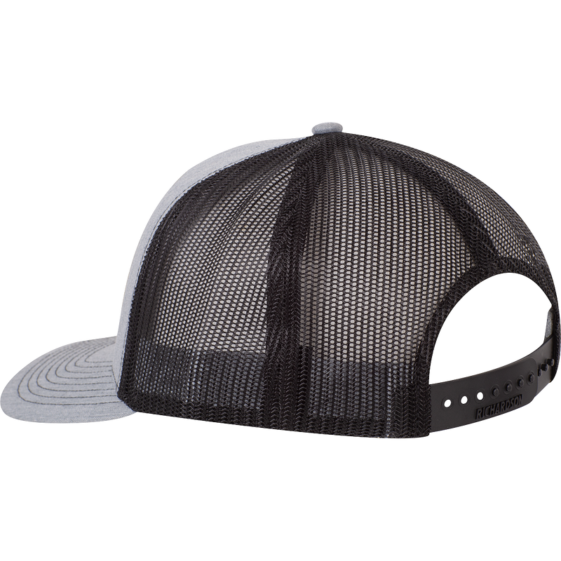 Load image into Gallery viewer, Rattler Rope Rubber American Flag Patch Logo Ball Cap - Gray Heather/Black
