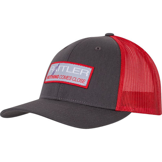 Rattler Rope Embroidered Patch Logo Ball Cap - Gray/Red