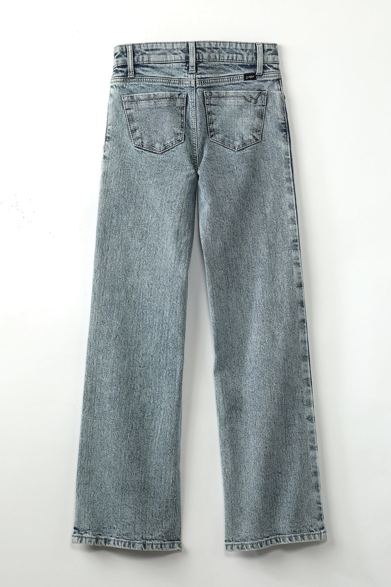 Load image into Gallery viewer, Cruel Girls High Rise Wide Leg Denim Jean
