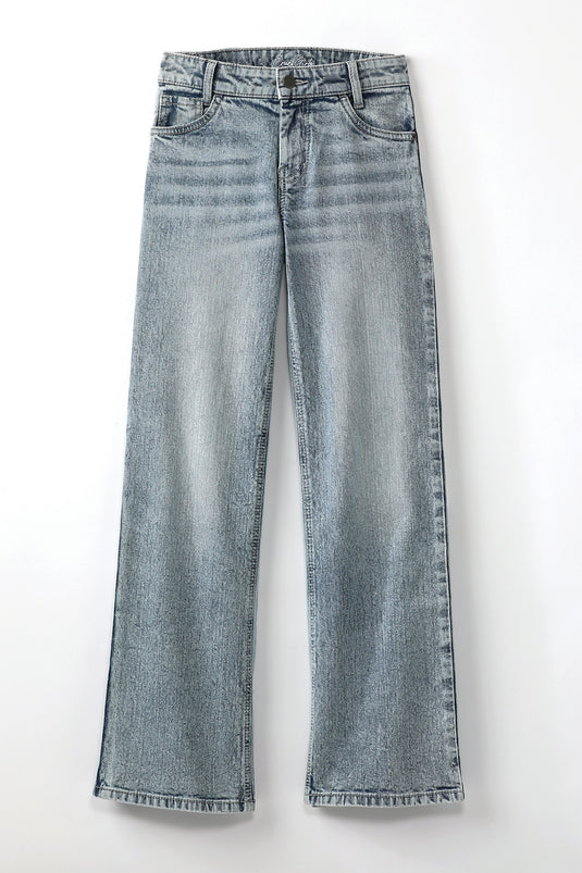 Cruel Girls High Rise Wide Leg Denim Jean