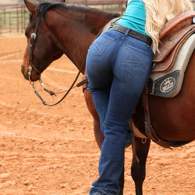 Load image into Gallery viewer, Cruel Mila Trouser Denim Jean - Dark Stone
