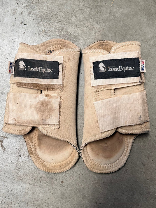 Used CE AirWave Classic Splint Boots - White - Large
