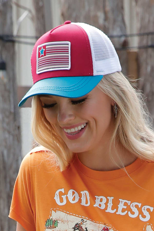 Cruel Trucker Snapback Ball Cap - Red