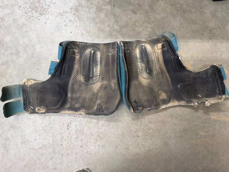 Load image into Gallery viewer, Used CE Legacy Protective Boots - Teal - Medium - Hind
