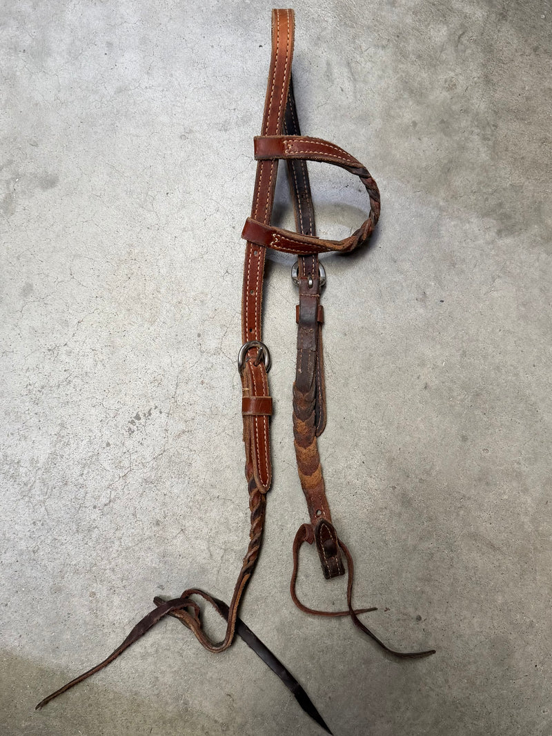 Load image into Gallery viewer, Used One Ear Blood Lace Headstall
