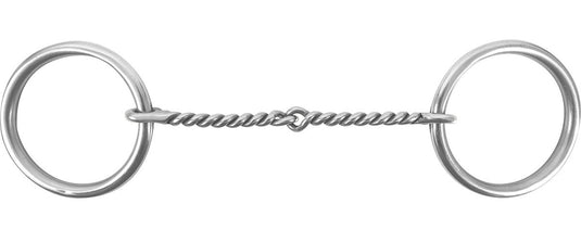 Classic Equine Stainless Steel O-Ring Twisted Wire Snaffle Bit