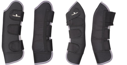 Classic Equine Shipping Boots Front & Hind Set - Black