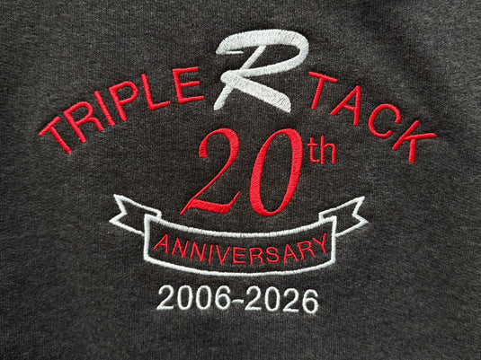 Triple R Tack 20th Anniversary Hoodie - Gray