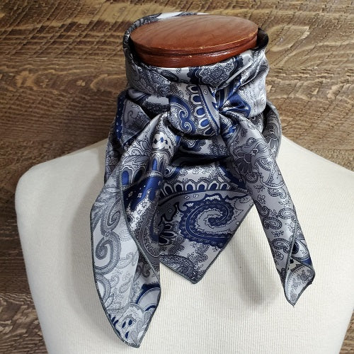 Heavy Weight Charmeuse Paisley & Print Wild Rag - 36"x36"