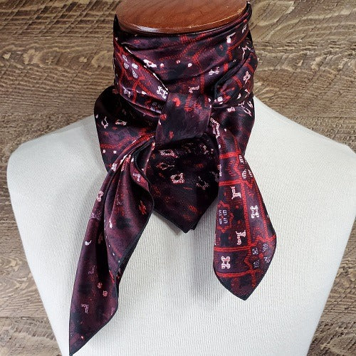 Heavy Weight Charmeuse Paisley & Print Wild Rag - 36"x36"