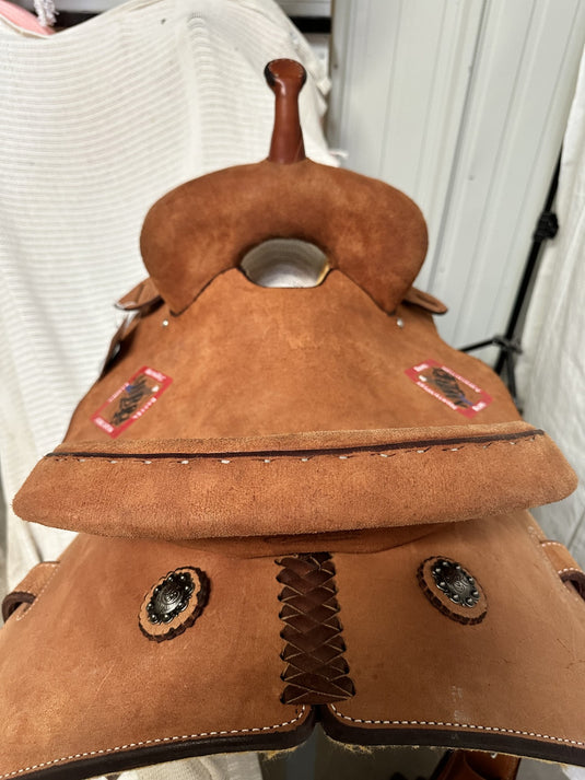 Used (NEW) Scott Thomas NWBRA Trophy Barrel Saddle 14.5"