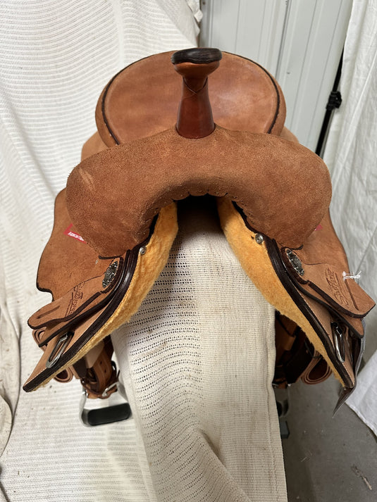 Used (NEW) Scott Thomas NWBRA Trophy Barrel Saddle 14.5"