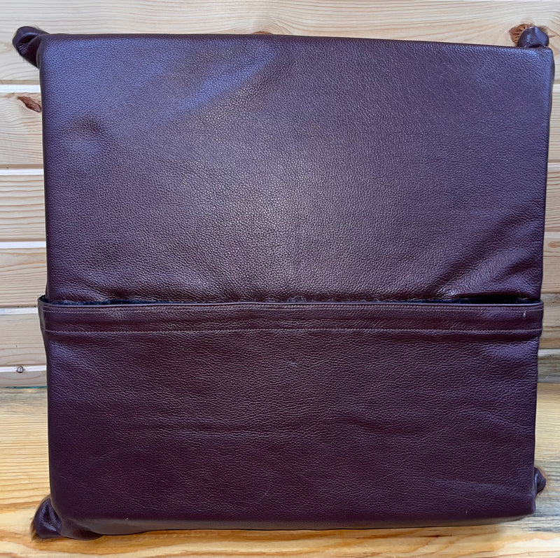 Load image into Gallery viewer, Cowhide &amp; Cross Pillow - Brown
