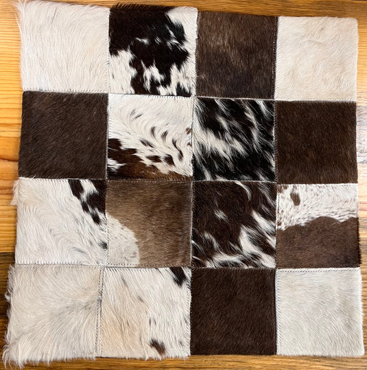 Cowhide Patchwork Pillowcase