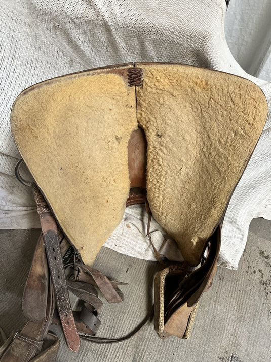 Used No Name 2003 Trophy Team Roper Saddle 15"