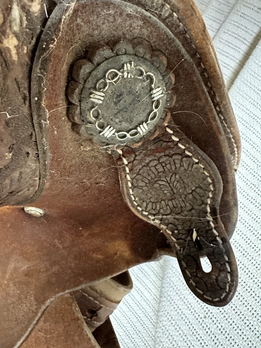 Used No Name 2003 Trophy Team Roper Saddle 15"