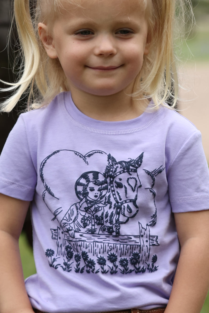 Load image into Gallery viewer, Cruel Girls Toddler Short Sleeve Tee Shirt - Lilac
