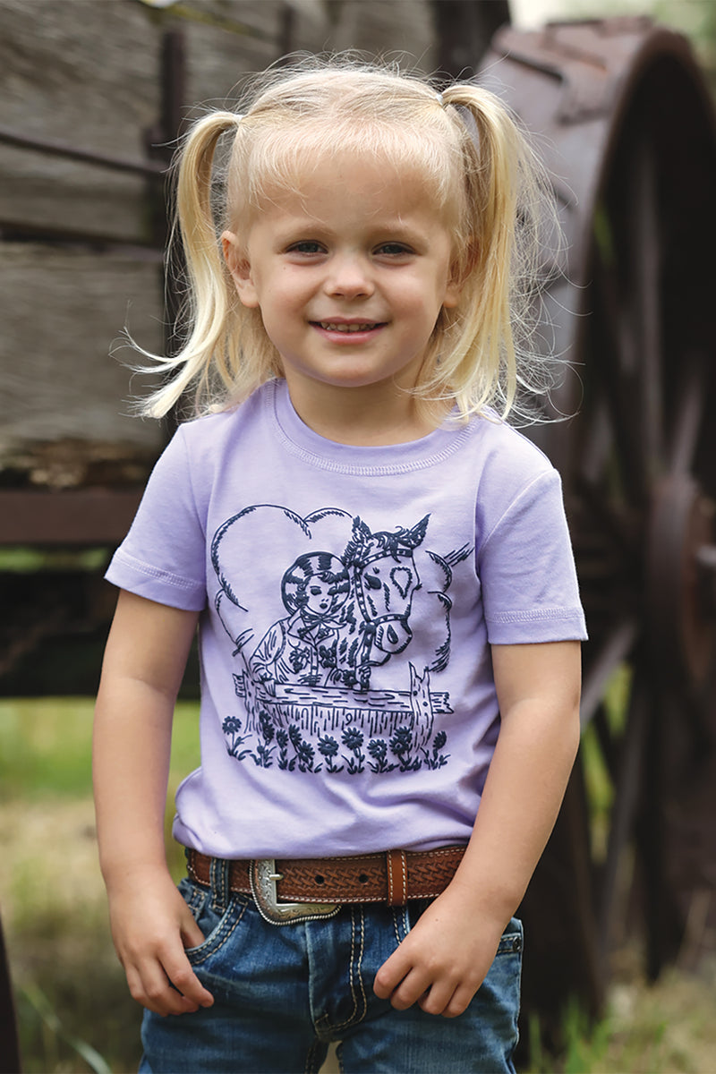 Load image into Gallery viewer, Cruel Girls Toddler Short Sleeve Tee Shirt - Lilac
