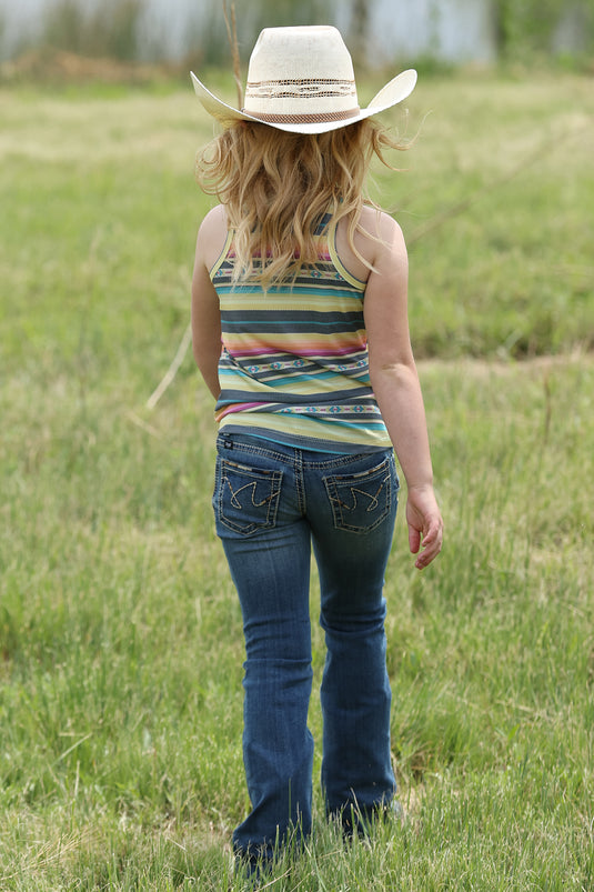 Cruel Girls Rib Knit Tank Top - Multi