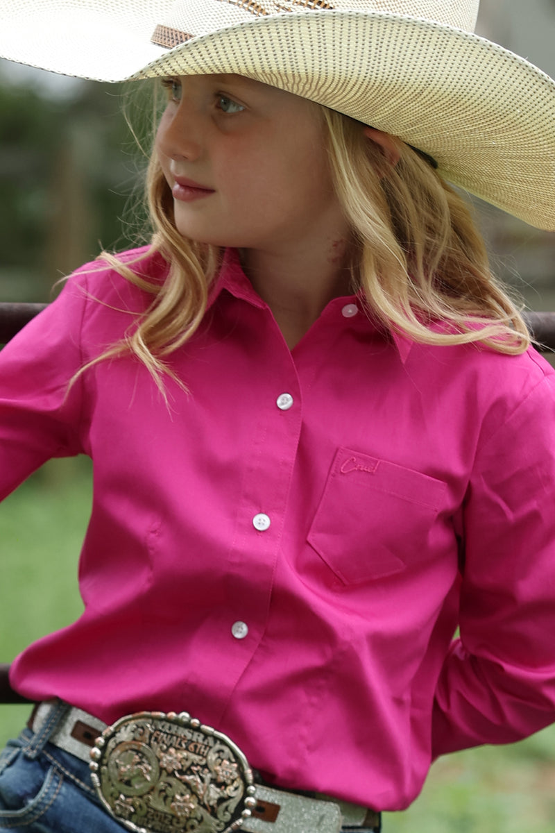Load image into Gallery viewer, Cruel Girls Long Sleeve Solid Shirt - Pink
