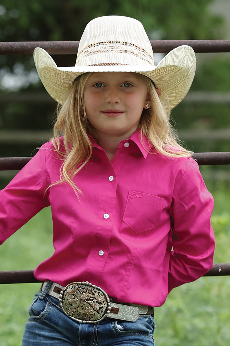 Load image into Gallery viewer, Cruel Girls Long Sleeve Solid Shirt - Pink
