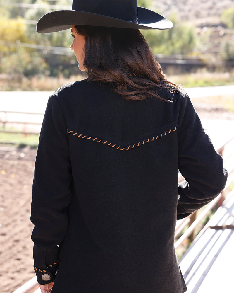 Load image into Gallery viewer, Cruel Womens Shirt Jacket - Black
