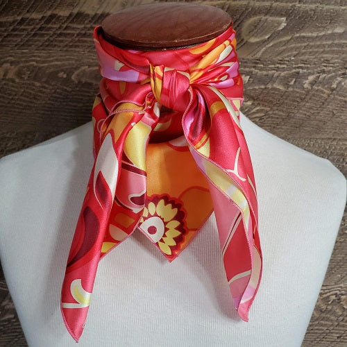 Heavy Weight Charmeuse Paisley & Print Wild Rag - 36"x36"