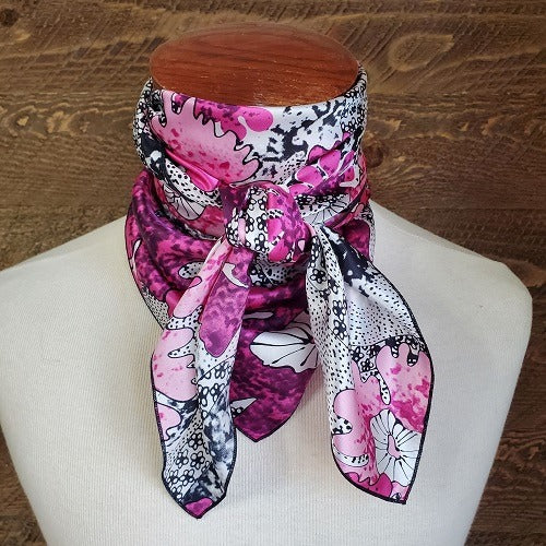 Heavy Weight Charmeuse Paisley & Print Wild Rag - 36"x36"